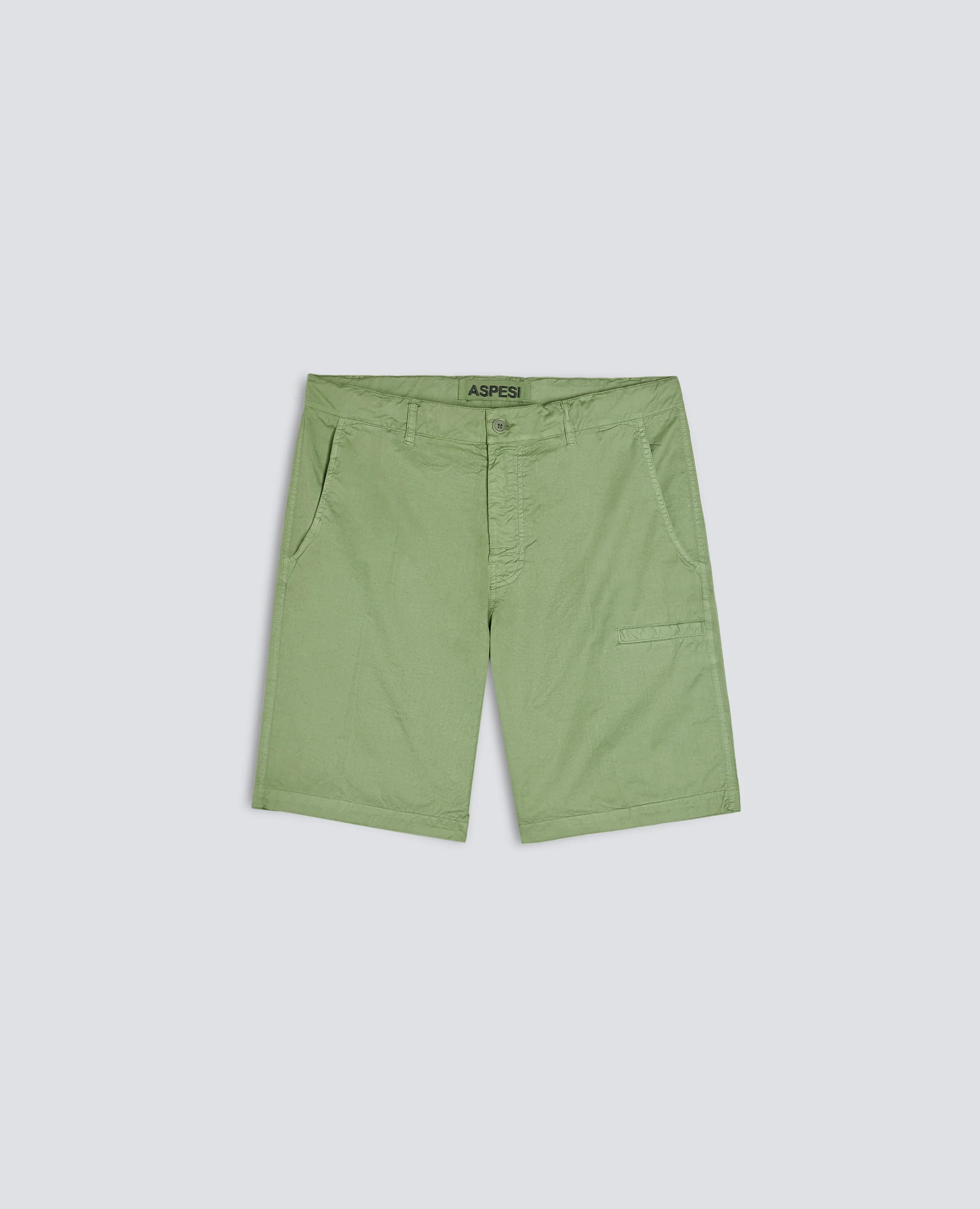 BERMUDA IN MICRO TWILL DI COTONE - PISTACCHIO