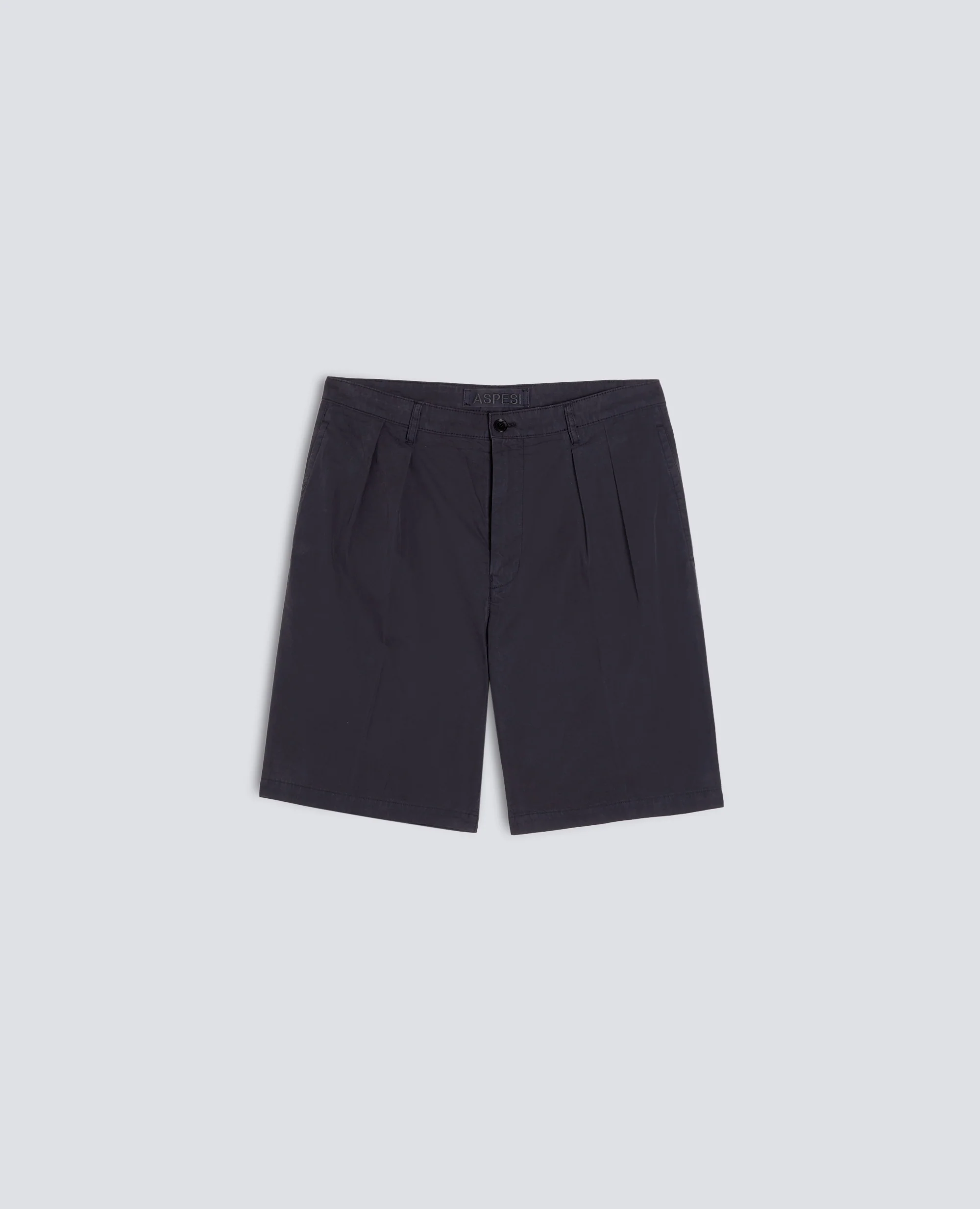 BERMUDA IN TELA DI COTONE TINTO CAPO - NAVY
