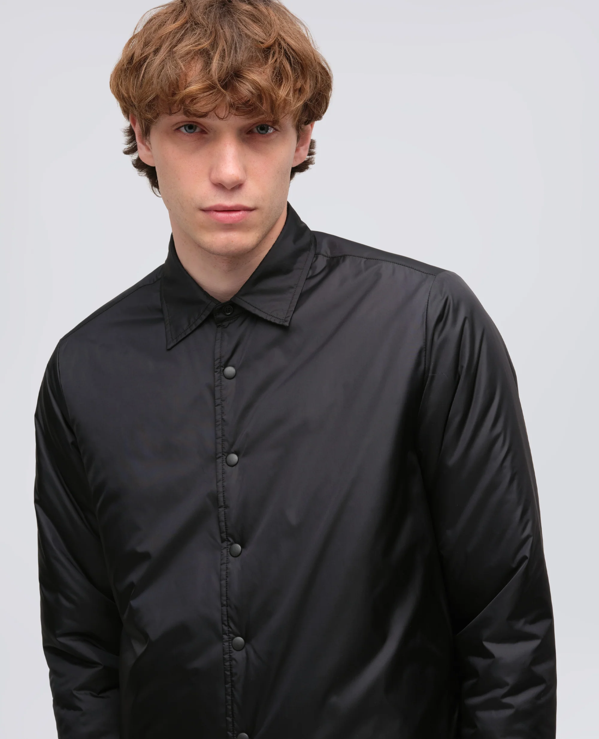 OVERSHIRT IN NYLON IDROREPELLENTE - NERO - Image 4
