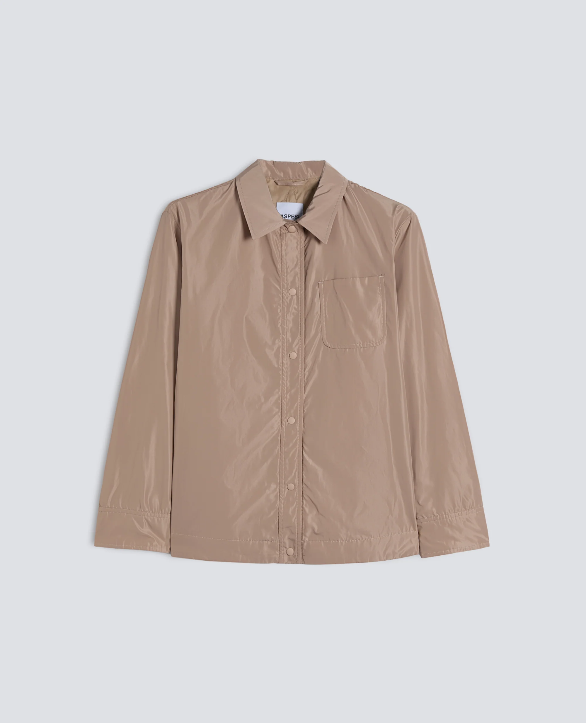 GIACCA IN POLIESTERE TECNICO - BEIGE