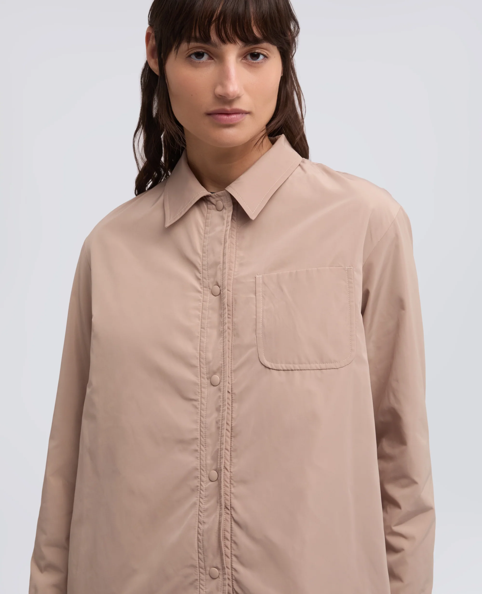 GIACCA IN POLIESTERE TECNICO - BEIGE - Image 4