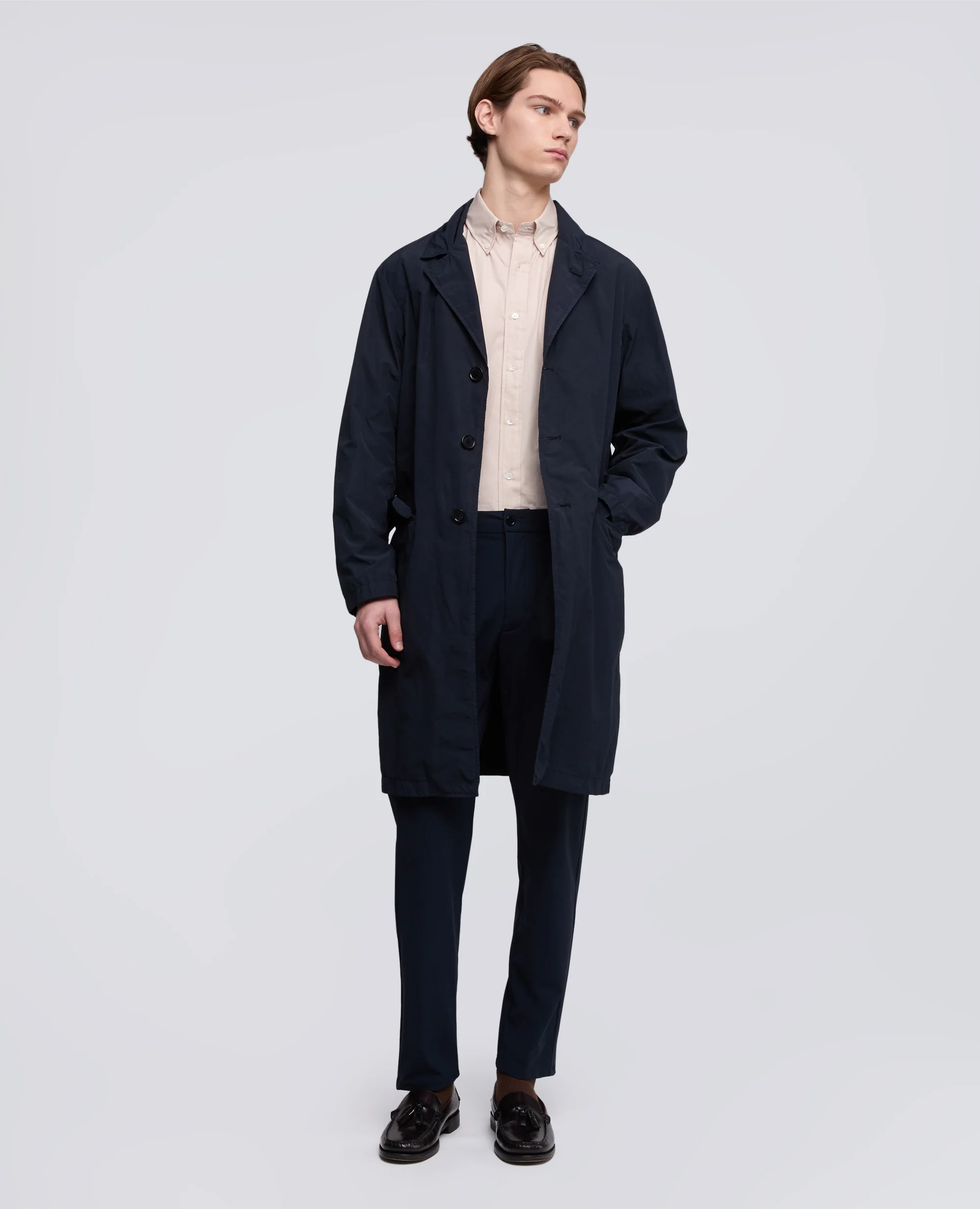 IMPERMEABILE IN POLY-NYLON - NAVY - Image 2