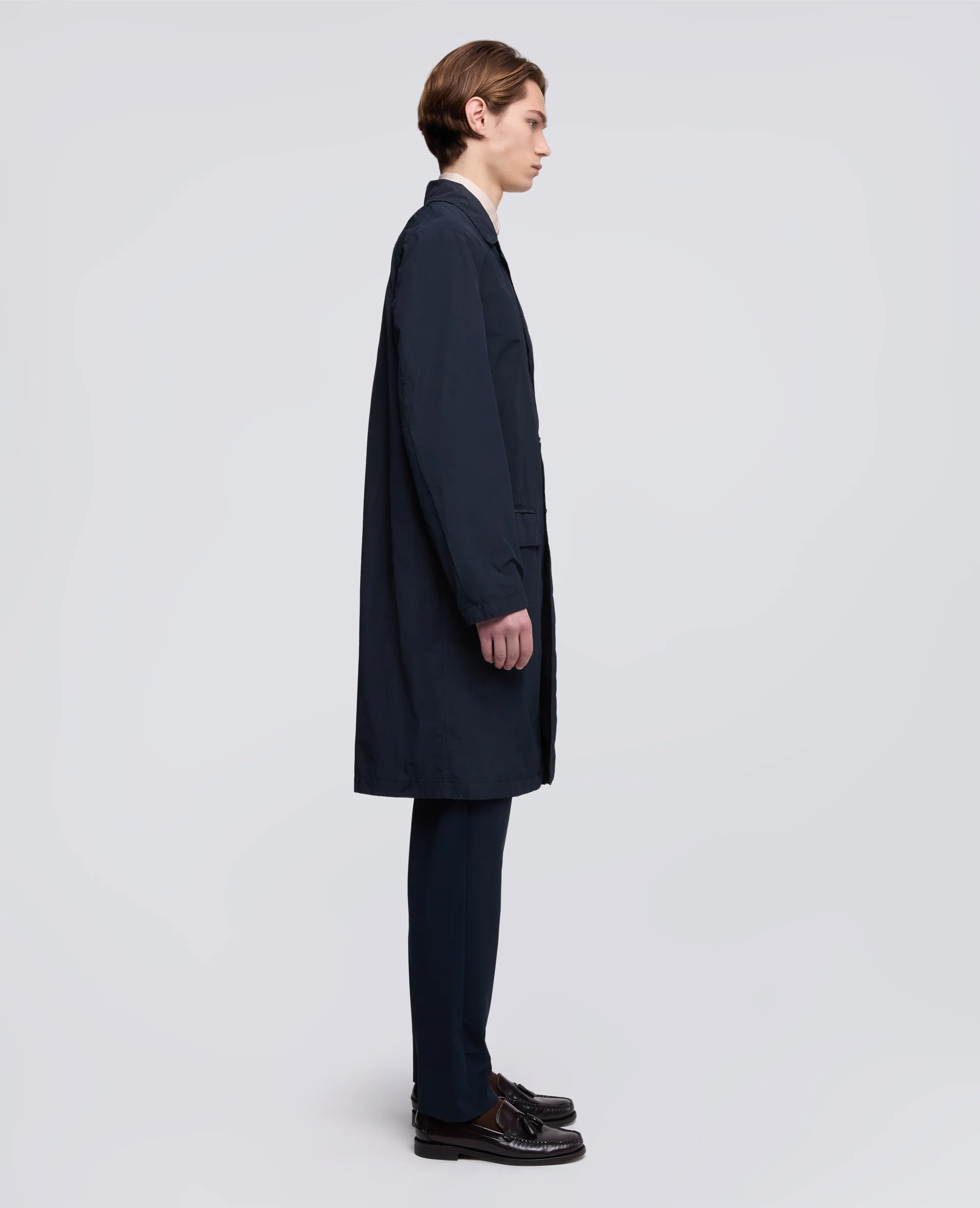 IMPERMEABILE IN POLY-NYLON - NAVY - Image 4