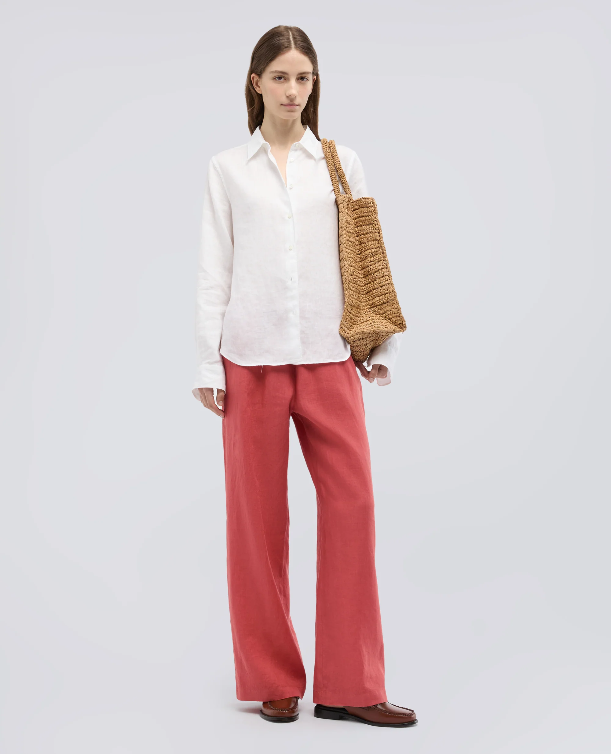 PANTALONE IN LINO - ARAGOSTA - Image 2