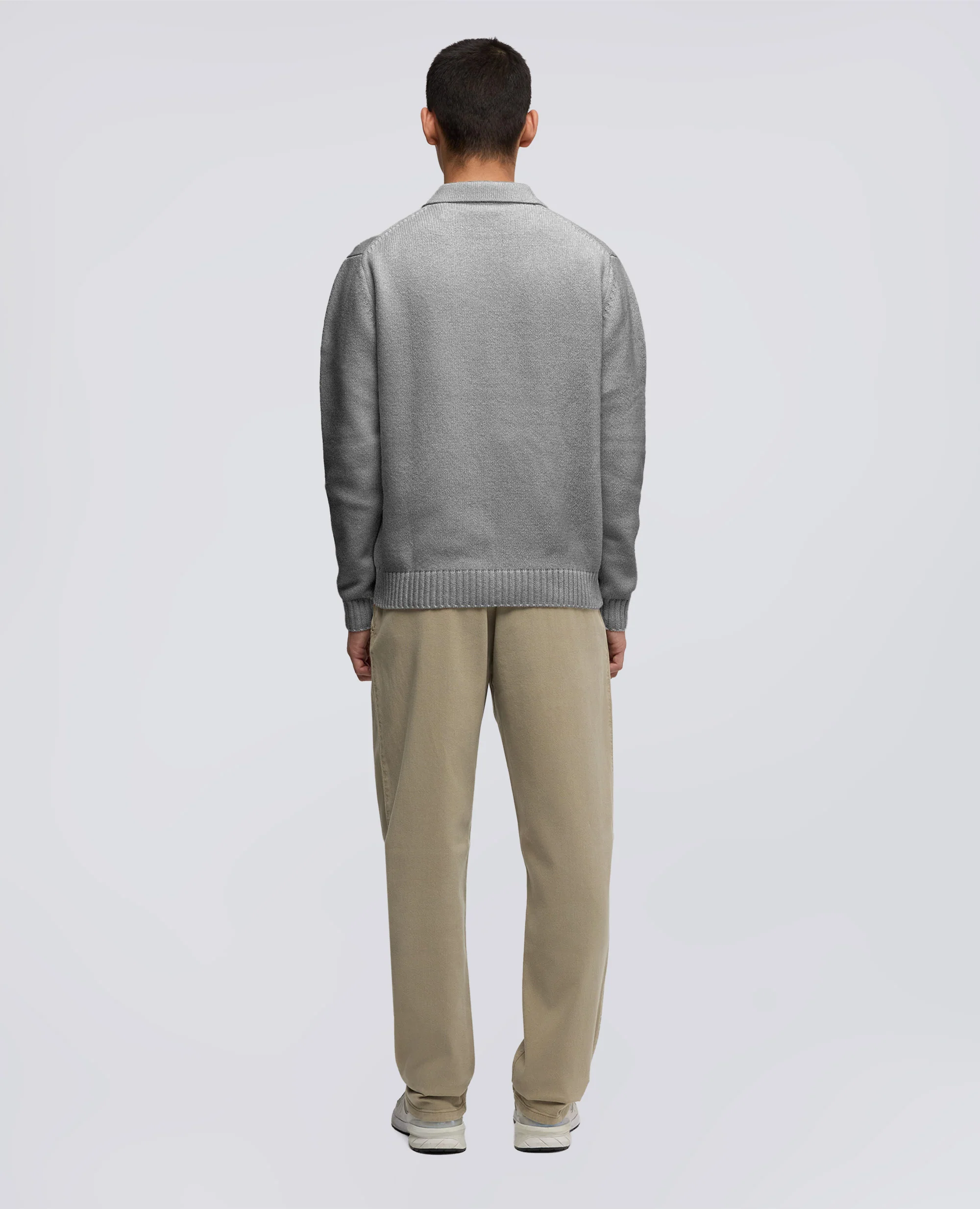 POLO IN MISTO LANA - GRIGIO - Image 3