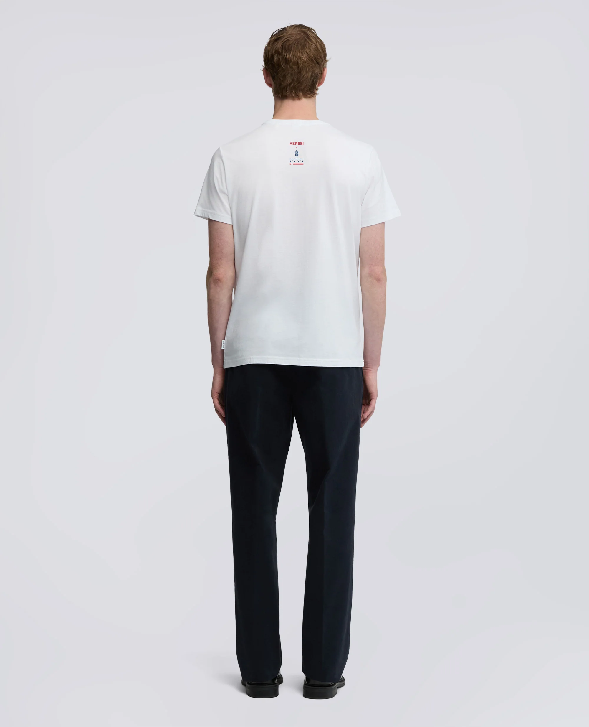 T-SHIRT IN JERSEY DI COTONE - ASPESI X LA MINERVETTA - BIANCO - Image 3