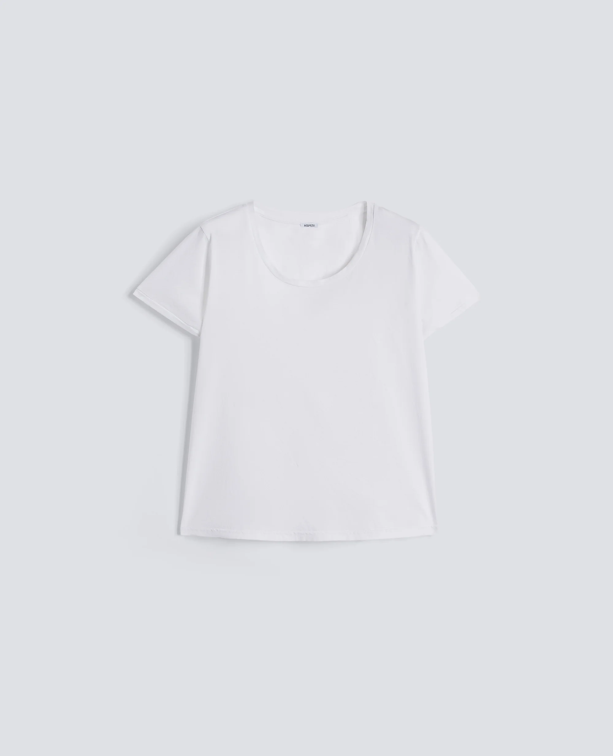 T-SHIRT IN JERSEY DI COTONE - BIANCO
