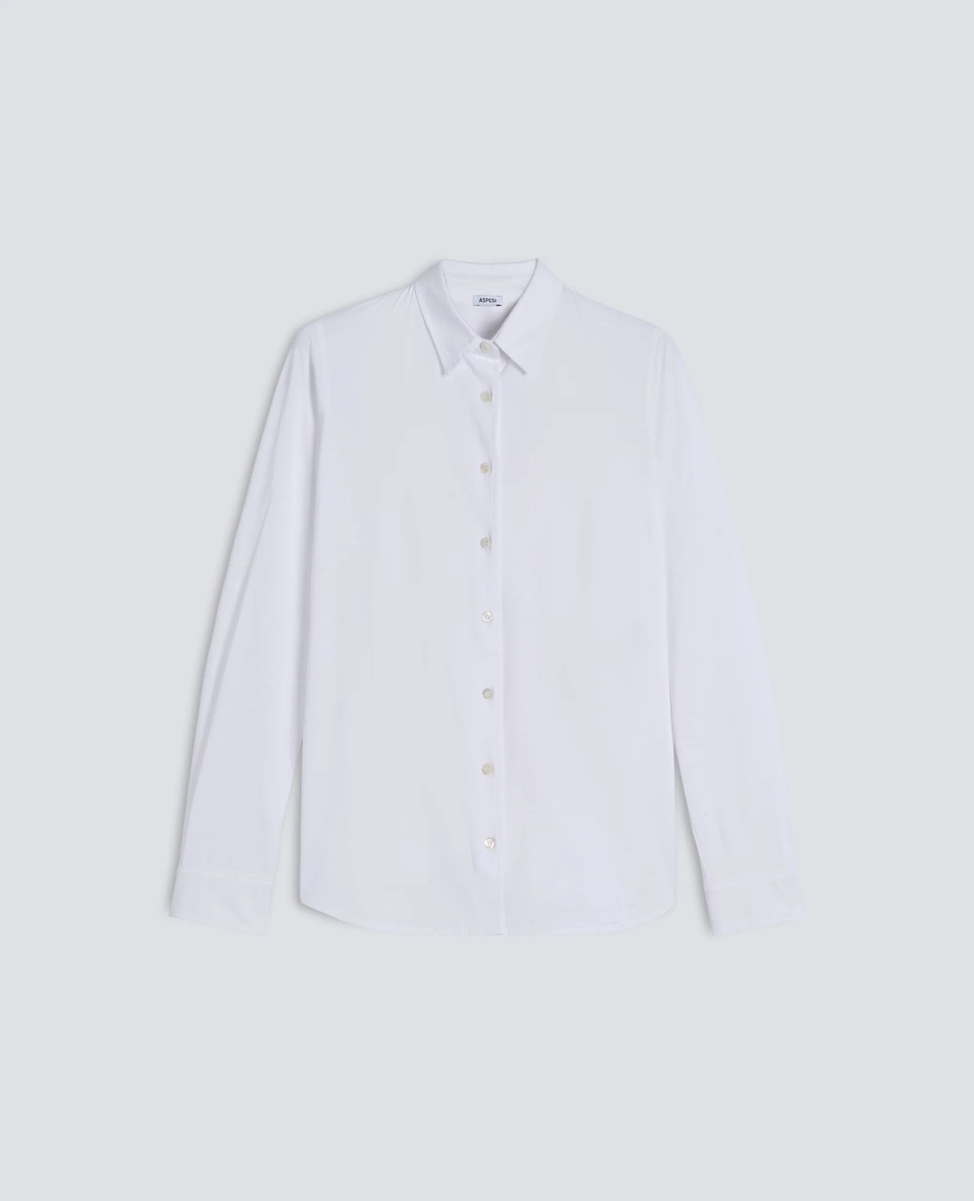 CAMICIA IN JERSEY DI COTONE - BIANCO